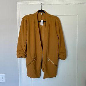 Maurices Gold Jacket Coat Blazer Women's XL new